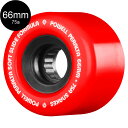 パウエル・ペラルタ POWELL PERALTA66mm SNAKES RED 75A WHEELソフトウィール 4個セット ロングボード ダウンヒル オールド...