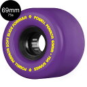 パウエル・ペラルタ POWELL PERALTA69mm SNAKES 75A PURPLE WHEELソフトウィール 4個セット ロングボード ダウンヒル オ...
