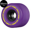 パウエル・ペラルタ POWELL PERALTA66mm SNAKES 75A PURPLE WHEELソフトウィール 4個セット ロングボード ダウンヒル オ...