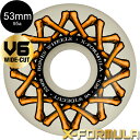 ボーンズ ウィール BONES WHEELS53mm X-FORMULA V6 WIDECUT 95A WHEELSハードウィール 4個セット エックスフォーミ...