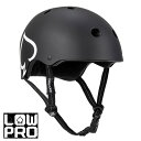 プロテック PRO-TECLOW PRO CERTIFIED MATTE BLACKヘルメット ロープロ マットブラック プロテクター 大人用 つや消し 黒 P...