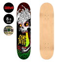 パウエル・ペラルタ POWELL PERALTAスケボー デッキ 8.0 ISAMU YAMAMOTO SKULL DECK SHAPE 242山本勇 スケートボード ストリート sk8 skateboard 板【2508】