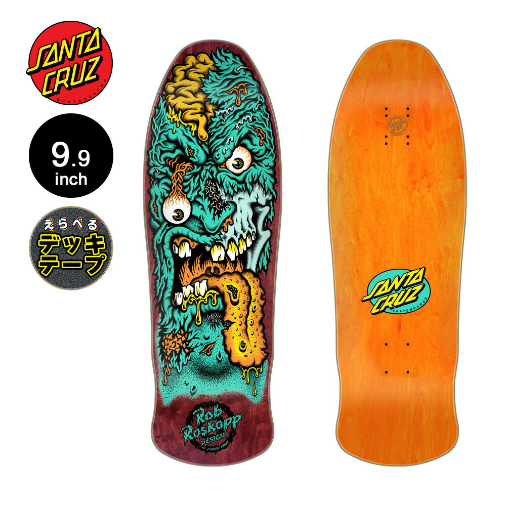 サンタクルーズ SANTA CRUZスケボー デッキ 9.9 ROSKOPP FACE TWO RE-ISSUE DECKロブ・ロスコップ 80' ..