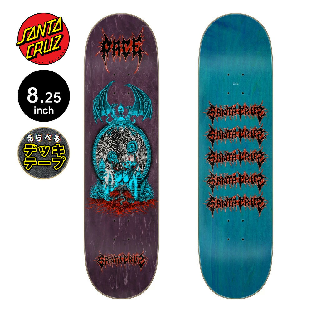 サンタクルーズ SANTA CRUZスケボー デッキ 8.25 PACE MIRROR PRO DECKロブ・ペース プロモデル スケー..
