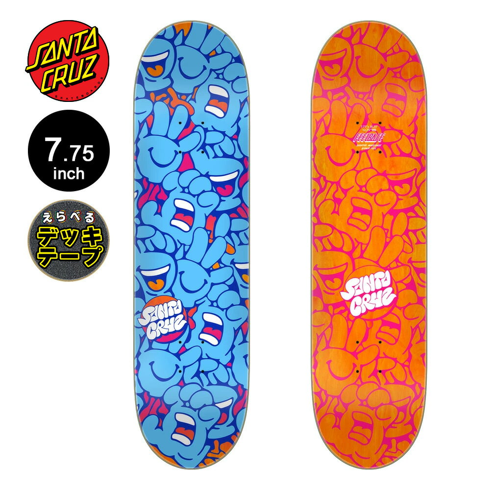 サンタクルーズ SANTA CRUZスケボー デッキ 7.75 FEELBASE HAND PILE DECKオススメ 初心者 スクリーミ..