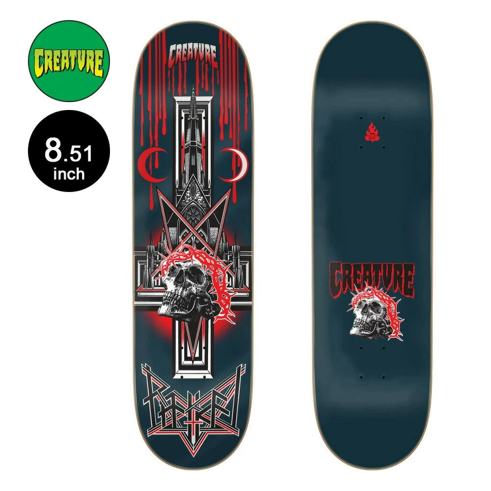 クリーチャー CREATUREスケボー デッキ 8.51 BAEKKEL METAL XX PRO DECKケビン・ベッケル プロモデル ..