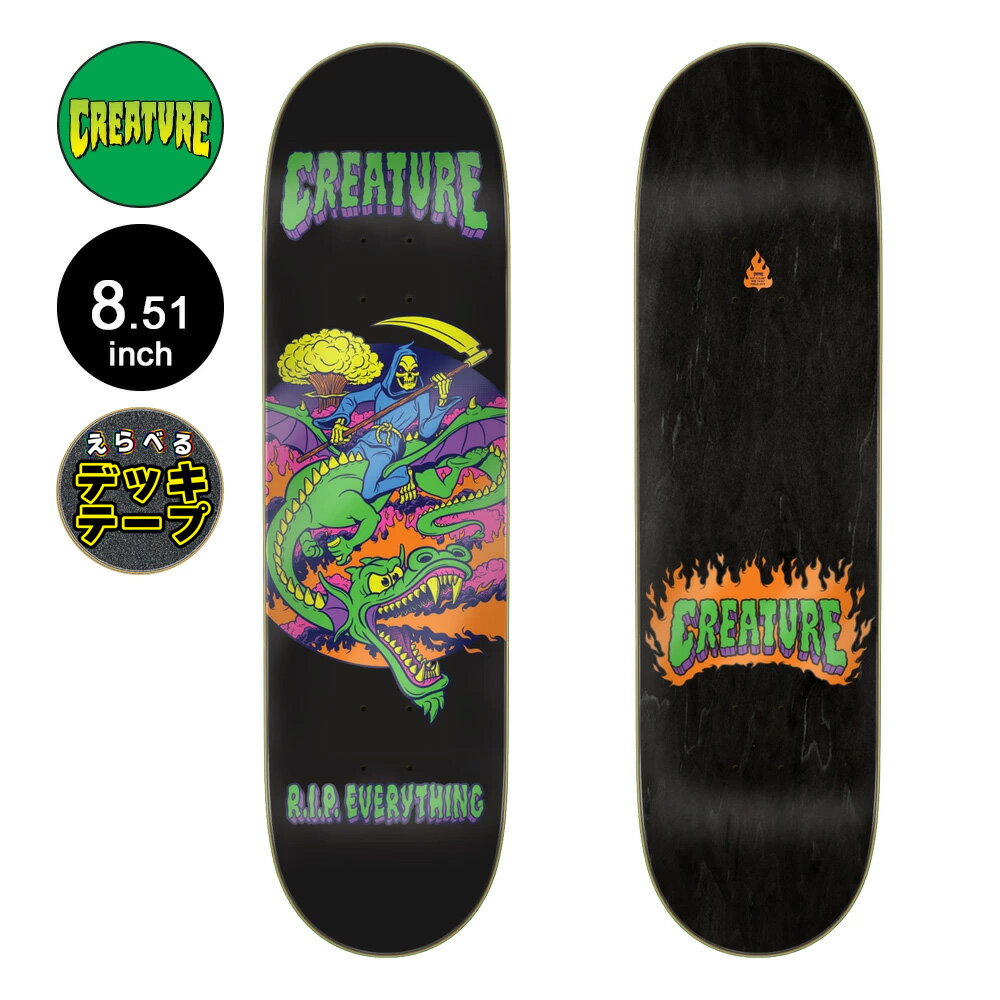 クリーチャー CREATUREスケボー デッキ 8.51 RIP EVERYTHING SM BIRCH DECK スケートボード ストリート..