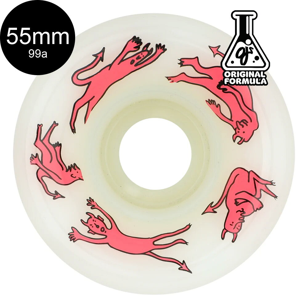 オージェイウィール OJ WHEELS55mm BOSERIO LITTLE DEVILS 99A WHEELSハードウィール 4個セットニック・ボセリオ スケートボード スケボー sk8 skateboard タイヤ ローラー 車輪 トリック スライド【2510】