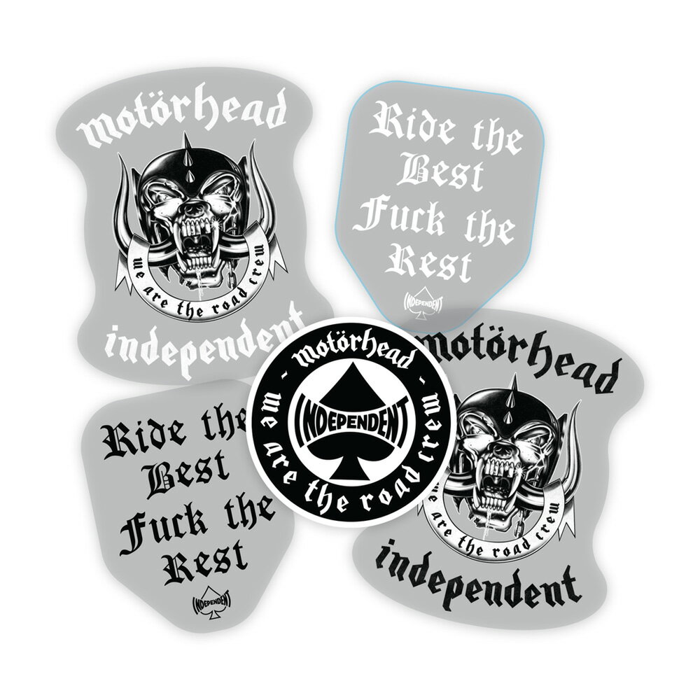 インディペンデント INDEPENDENTMOTERHEAD STICKER 5PACKステッカー モータヘッド コラボ デカール イ..