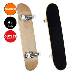 (アウトレット/ウィール黄ばみ)MINI LOGO ミニロゴ8.0 DETONATOR SKATEBOARD COMPLETE NATURALコンプリート (完成組立品) ナチュラル 木目 ブランク 無地 初めて オススメ 初心者 スケートボード スケボー sk8 skateboard 【2011】