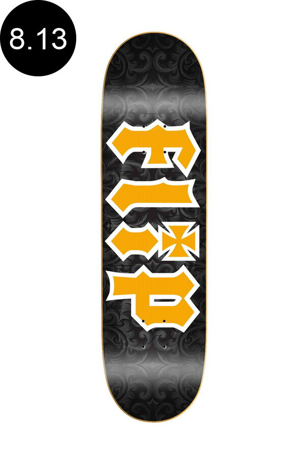 FLIP フリップスケボー デッキ 8.13 TEAM HKD GOTHIC GOLD TEAM DECKスケートボード ストリート sk8 skateboard 板【21SM】