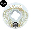 RICTA リクタ53mm WIREFRAME SPARX 99A WHEELSハードウィール(4個セット)スパークス スケートボード スケボー sk8 skateboard タイヤ ローラー 車輪 トリック スライド グラインド【2102】