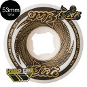 OJ WHEELS オージェイウィール53MM ELITE HARDLINE 101A WHEELS WHITE/GOLDハードウィール(4個セット)スケートボード エリート ハードライン スケボー sk8 skateboard タイヤ ローラー 車輪 トリック スライド グラインド