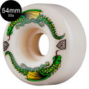 POWELL PERALTA パウエル・ペラルタ54mm x 32mm DRAGON FORMULA WHITE 93A WHEELソフトウィール (4個セット) ドラゴンフォーミュラ スケートボード スケボー sk8 skateboard タイヤ ローラー 車輪 速い