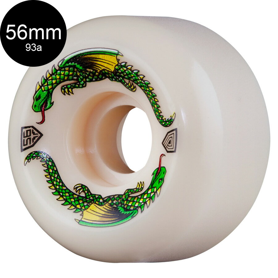 POWELL PERALTA ѥ롦ڥ륿56mm x 36mm DRAGON FORMULA WHITE 93A WHEELեȥ (4ĥå) ɥ饴եߥ ȥܡ ܡ sk8 skateboard  顼  ®2403