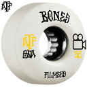 ボーンズ ウィール BONES WHEELS52mm ATF FILMERS 80Aソフトウィール(4個セット)ホワイトクルージング クルーザー スケートボード...