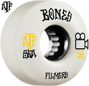 ボーンズ ウィール BONES WHEELS56mm ATF FILMERS 80Aソフトウィール(4個セット)ホワイトクルージング クルーザー スケートボード...