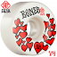 BONES WHEELS ボーンズ ウィール53mm STF LOVE V4 WIDE 103A WHEELSハードウィール(4個セット)ホワイト ストリートテックフォーミュラ スケートボード スケボー sk8 skateboard タイヤ ローラー 車輪 トリック スライド グラインド【2204】