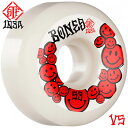 BONES WHEELS ボーンズ ウィール53mm STF HAPPINESS V5 SIDECUT 103A WHEELSハードウィール(4個セット)ホワイト ストリートテックフォーミュラ スケートボード スケボー sk8 skateboard タイヤ ローラー 車輪 トリック スライド グラインド【2204】 1