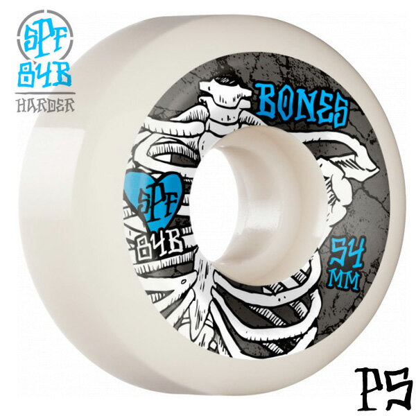 BONES WHEELS ボーンズ ウィール54mm SPF RAPTURE 84B WHEELSハードウィール(4個セット)ホワイト スケートパーク フォーミュラ スケートボード スケボー sk8 skateboard タイヤ ローラー 車輪 トリック スライド グラインド