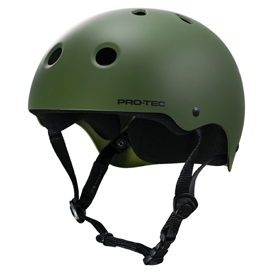 PRO-TEC プロテックCLASSIC SKATE MATTE OLIVEヘルメット マットオリーブ プロテクター つや消し 大人用 子供用 キッ…