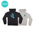 SANTA CRUZ サンタクルーズSCREAMING HAND PULLOVER HOODED SWEATSHIRT YOUTHプルオーバーパーカー ユースサイズ ブラック 子供用 スクリーミングハンド スケートボード スケボー sk8 skateboard【21FW】(CP)