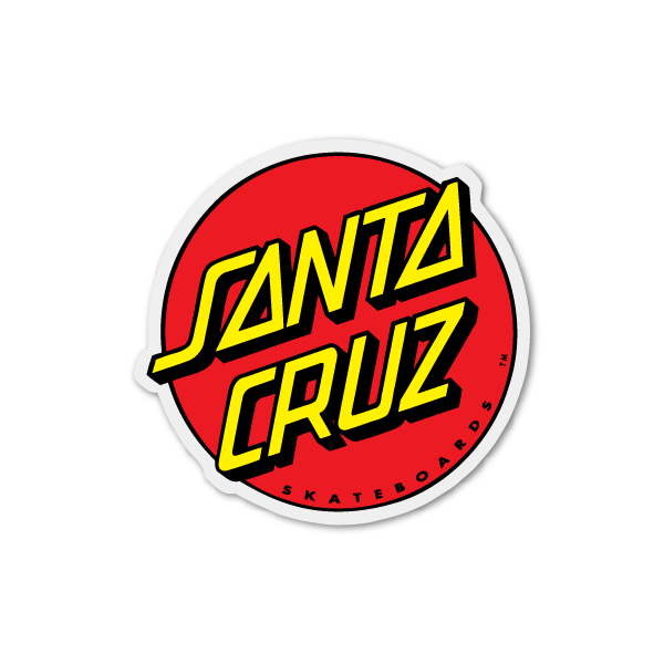 SANTA CRUZ 󥿥롼CLASSIC DOT DECAL 3inchƥå 饷åɥå 3 ȥܡ ܡ sk8 skateboard