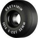 ■MINI LOGO SKATEBOARDS モデル：WHEEL C-CUT 52MM 101A BLACK（4個1セット） カラー：ブラック サイズ（直径）：52mm サイズ（幅）：31mm 硬さ：101A(硬め) POWELL PERALTAやBONES WHEELSで培われたウレタン技術を使用した、コストパフォーマンスに優れたウィールです。 *PCモニターにより若干色が違って見えることがあります。 *仕様は予告なく変更される場合があります。 【Mini Logo】 ミニロゴは長い歴史を持つ「POWELL PERALTA」や「BONES」の技術と知識が使われ、 かつ広告費やデザインをシンプルにすることで、低価格で高品質なコストパフォーマンスに優れたスケートボードパーツを提供しています。 MINI LOGO商品一覧はこちら