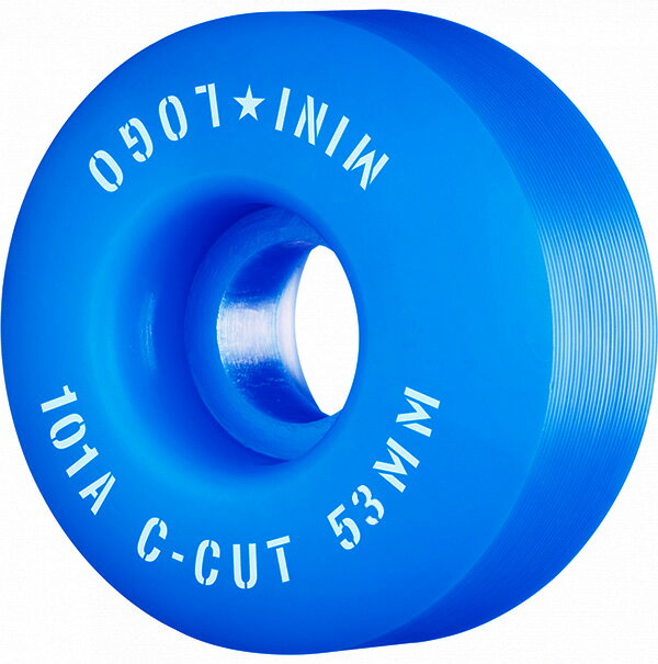 ■MINI LOGO SKATEBOARDS モデル：WHEEL C-CUT 53MM 101A BLUE（4個1セット） カラー：ブルー サイズ（直径）：53MM サイズ（幅）：31mm 硬さ：101A(硬め) POWELL PERALTAやBONES WHEELSで培われたウレタン技術を使用した、コストパフォーマンスに優れたウィールです。 *PCモニターにより若干色が違って見えることがあります。 *仕様は予告なく変更される場合があります。 【Mini Logo】 ミニロゴは長い歴史を持つ「POWELL PERALTA」や「BONES」の技術と知識が使われ、 かつ広告費やデザインをシンプルにすることで、低価格で高品質なコストパフォーマンスに優れたスケートボードパーツを提供しています。 MINI LOGO商品一覧はこちら