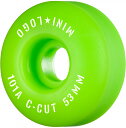 ■MINI LOGO SKATEBOARDS モデル：WHEEL C-CUT 53MM 101A GREEN（4個1セット） カラー：グリーン サイズ（直径）：53mm サイズ（幅）：31mm 硬さ：101A(硬め) POWELL PERALTAやBONES WHEELSで培われたウレタン技術を使用した、コストパフォーマンスに優れたウィールです。 *PCモニターにより若干色が違って見えることがあります。 *仕様は予告なく変更される場合があります。 【Mini Logo】 ミニロゴは長い歴史を持つ「POWELL PERALTA」や「BONES」の技術と知識が使われ、 かつ広告費やデザインをシンプルにすることで、低価格で高品質なコストパフォーマンスに優れたスケートボードパーツを提供しています。 MINI LOGO商品一覧はこちら