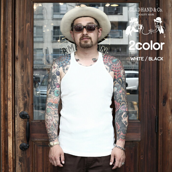 GLAD HAND グラッドハンド / 「05 STANDARD TANK-TOP」 タンクトップ2SET / MEN'S メンズ / Tシャツ / パックT / インナーウェア / 袖なし / 無地