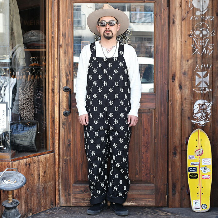 GLAD HAND グラッドハンド / 「FAMILY CREST - OVERALL」 10周年記念モノグラムオーバーオール / MEN'S メンズ / セットアップ / パンツ / モノグラム / 総柄 / ワーク / カジュアル / アメカジ