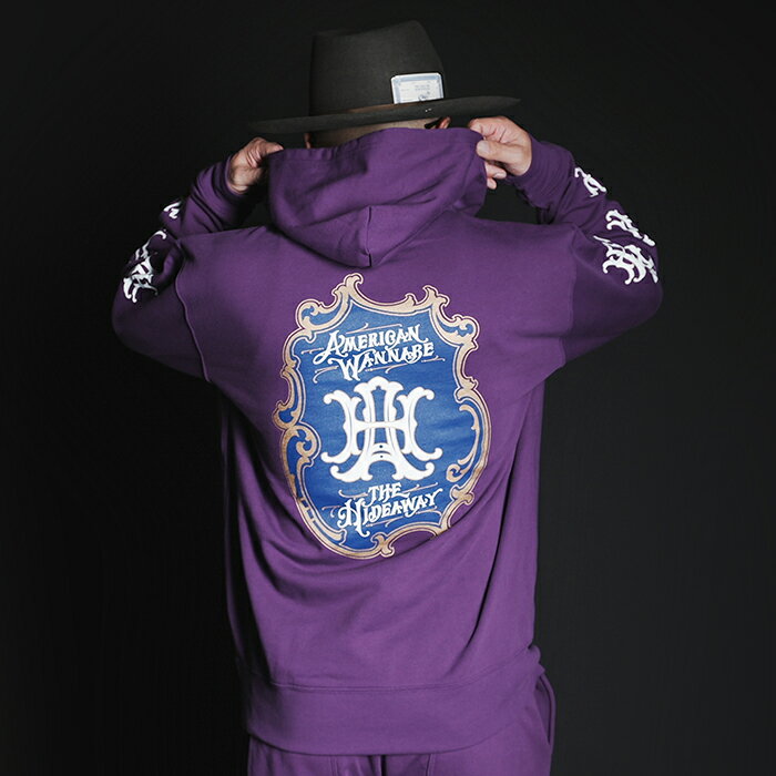 AMERICANWANNABEアメリカンワナビー/「TRADEMARKL/STEE」プリントL/STEE/MEN'Sメンズ/Tシャツ/ロンT/クルーネック/スリーブ/ロゴ/長袖/カジュアル/ストリート/アメカジ/限定