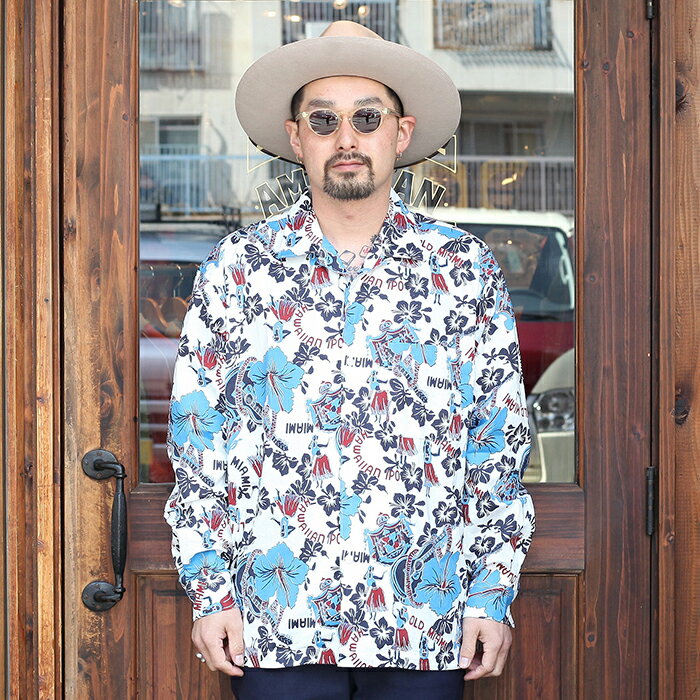 The Stylist Japan ザスタイリストジャパン / 「LONG SLEEVE ALOHA SHIRTS」ロングスリーブアロハシャツ / MEN 039 S メンズ / シャツ / 長袖 / 総柄 / アロハ / オープンカラー / カジュアル / アメカジ