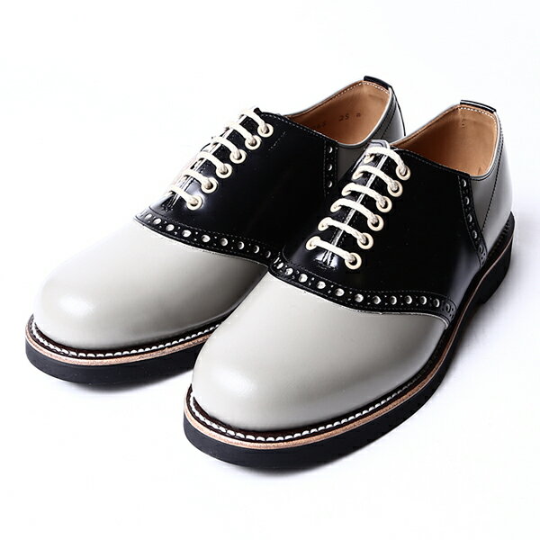 REGAL GLAD HAND リーガル グラッドハンド / SADDLE SHOES - TWO TONE / GRAY BLACK 2TONE サドルシューズ / MEN S メンズ / 革靴 / 短靴 / 本革 / ビジネス / カジュアル / アメカジ