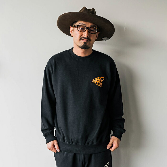 NASTOYS ナストイズ / 「Mid-Century Crew Sweat / BLACK」 クルー