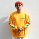 NASTOYS ナストイズ / 「NASTY MONSTER Crew Sweat / YELLOW」クルースウェット / MEN'S メンズ / トレーナー / クルーネック / プリント / 長袖 / カジュアル / アメカジ / イエロー