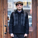 BLACK SIGN ブラックサイン / 「1930s 2-tone Sports Jacket / Rat Gray Ombre Check」2トンスポーツジャケット / BSFJ-23410 / MEN'S メンズ / ジャケット / アウター / オンブレーチェック / 長袖 / メルトン / ウール / アルパカ / ヴィンテージ / カジュアル / アメカジ