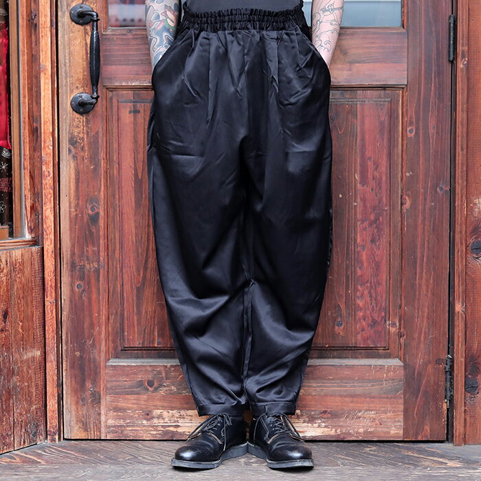 BLACK SIGN ブラックサイン / 「AHEN Doctor Pants / Ahen Black」アヘンドクターパンツ / BSSP-24501 / MEN'S メンズ / スラックス / パンツ / イージーパンツ / セットアップ / 無地 / アメカジ