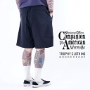TROPHY CLOTHING×AMERICAN WANNABE「"MONOCHROME" TROPICAL SHORTS / BLACK」ショートパンツ / MEN'S メンズ / パンツ / 無地 / ワーク / カジュアル / アメカジ