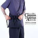 TROPHY CLOTHING×AMERICAN WANNABE「"MONOCHROME" APRON BAG / BLACK」エプロンバッグ / MEN'S メンズ / ショルダーバッグ / ボディバッグ / ハンドバッグ / 鞄 / 巾着 / バイク / モーターサイクル