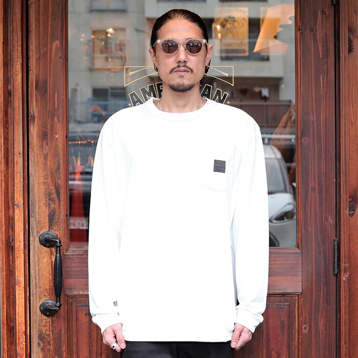 TROPHY CLOTHING トロフィークロージング / 「 MONOCHROME RD L/S Tee / WHITE」ポケットL/STシャツ / TE-17 / MEN 039 S メンズ / Tシャツ / クルーネック / ポケット / 吸水速乾 / 長袖 / カジュアル / アメカジ / ホワイト