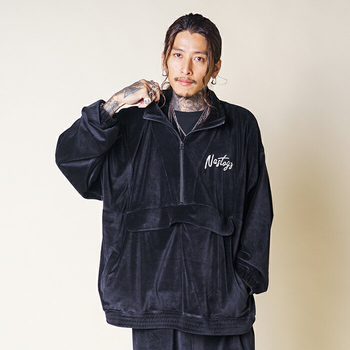 NASTOYS ʥȥ / Velor Track Jacket / BLACKץ٥ȥå㥱å / NTJ-230102 ...