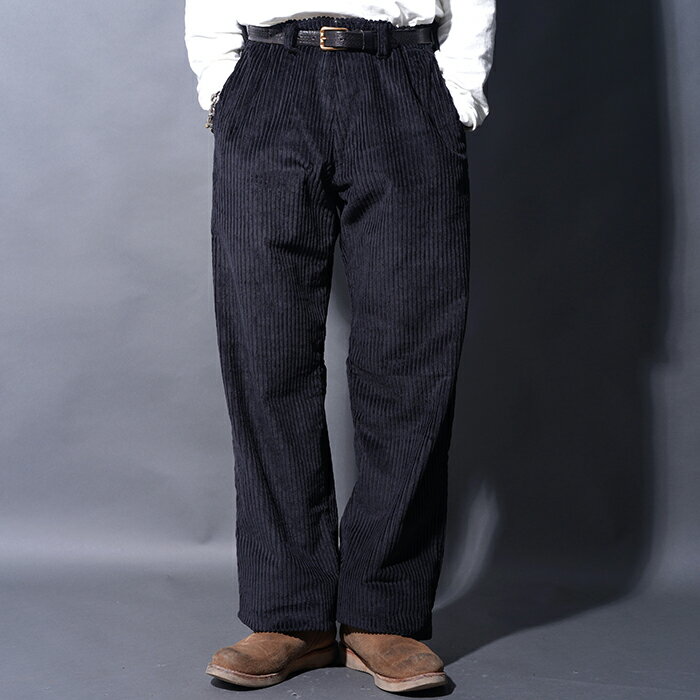 NASTOYS/ナストイズ「3.5W Corduroy Trousers / BLACK」コーデュロイトラウザース / NTP-250302 / MEN'S メ...