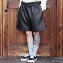 GANGSTERVILLE ギャングスタービル / 「LOCOS - LEATHER SHORTS / BLACK」レザーショートパンツ GSV5126 MEN...