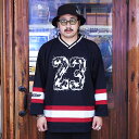 WEIRDO ウィアード / 「MONSTERS - HOCKEY JERSEY / BLACK」 フットボールTシャツ / WRD5117 / MEN'S メ...