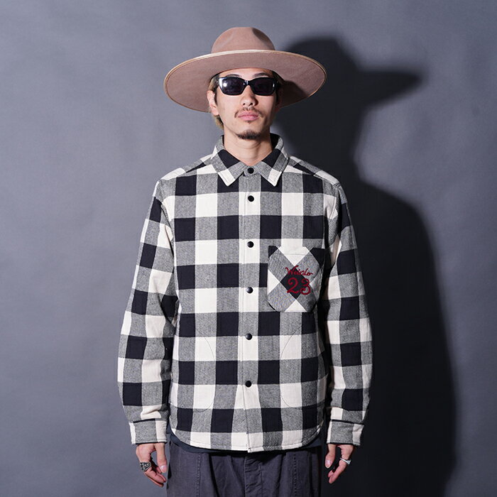 WEIRDO  / Weirdo - L/S QUILTING CHECK SHIRTS / BLACKץåL/Sƥ󥰥 / WR...
