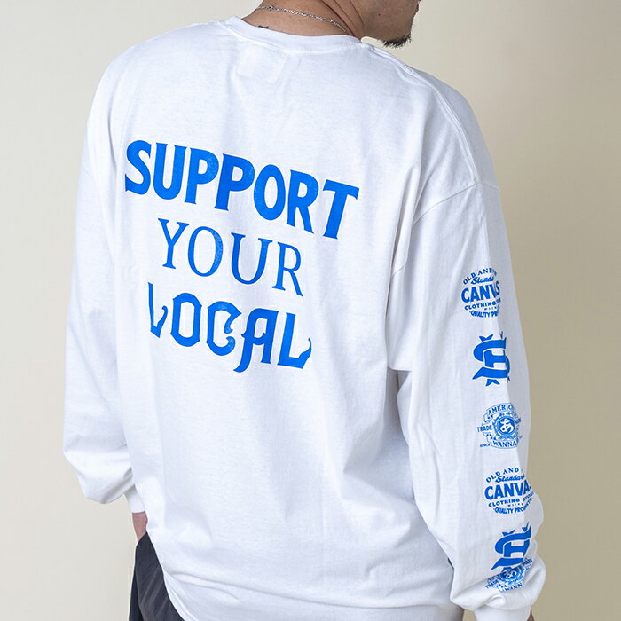 ڸC.H.A /Support your local L/S T SHIRTS / WHITEץݡȥ楢L/S T...