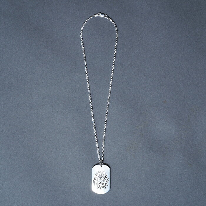 【予約販売】AMERICAN WANNABE/アメリカンワナビー「3rd LOGO DogTag Necklace / SILVER」ドッグタグネックレス / ネックレス / トップ / チェーン / セット / シルバー / アクセサリー / 小物