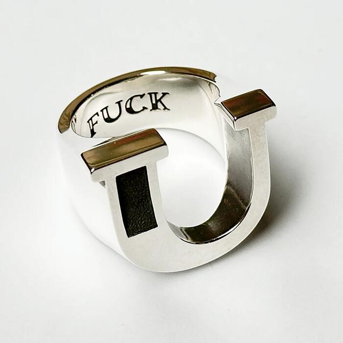 WEIRDO JEWELRY ウィアードジュエリー / 「FUCK U RING / SILVER」ファックユーリング / WR-009 / MEN'S メンズ / リング / 指輪 / シルバー / 925 / ジュエリー / カジュアル / アメカジ